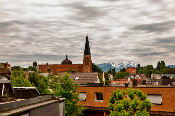 在Bregenz的耶稣之心教堂。图片下载