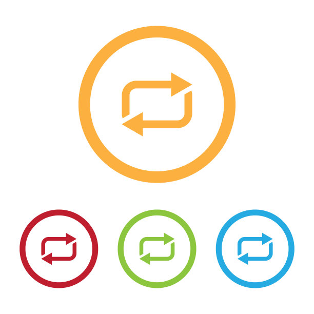 彩色环图标与戒指图片下载