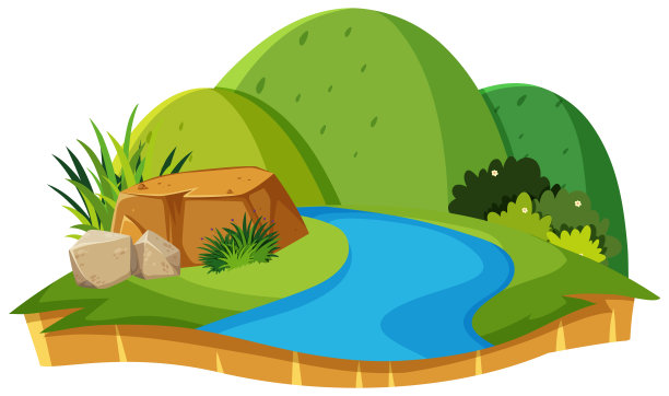 孤立的自然在白色的背景图片下载