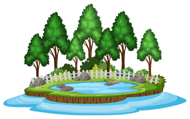 孤立的自然在白色的背景图片下载