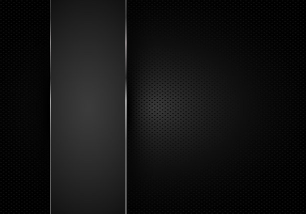 抽象银对黑色金属圈网格设计现代未来的背景矢量插图。图片下载