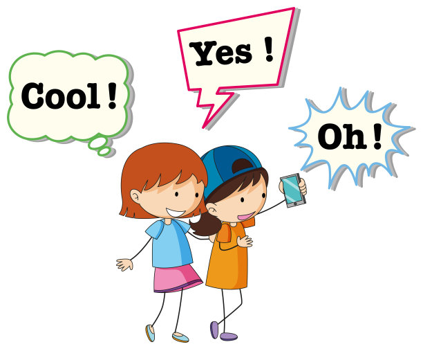 女孩和演讲气球图片下载