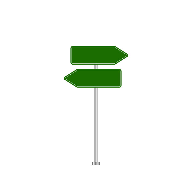 道路标志符号。向量eps10图片下载
