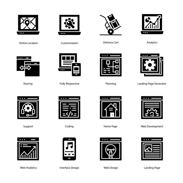 网站着陆页标志符号图片下载
