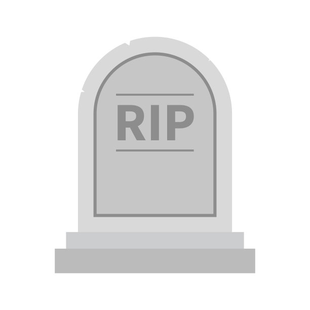 墓碑图标符号设计简单图片下载