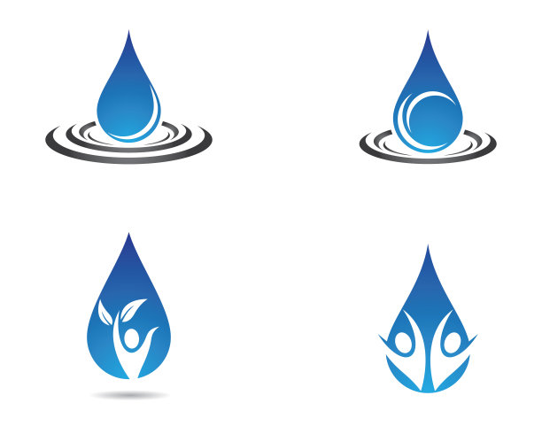 水滴矢量图标插图图片下载