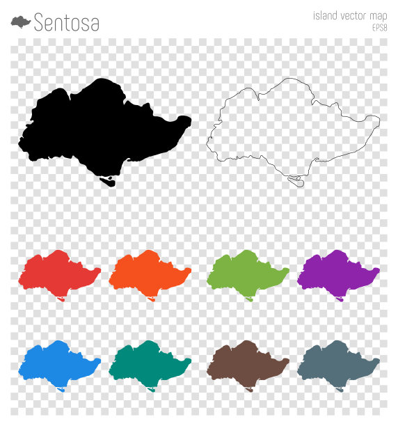 圣淘沙高详图。图片下载