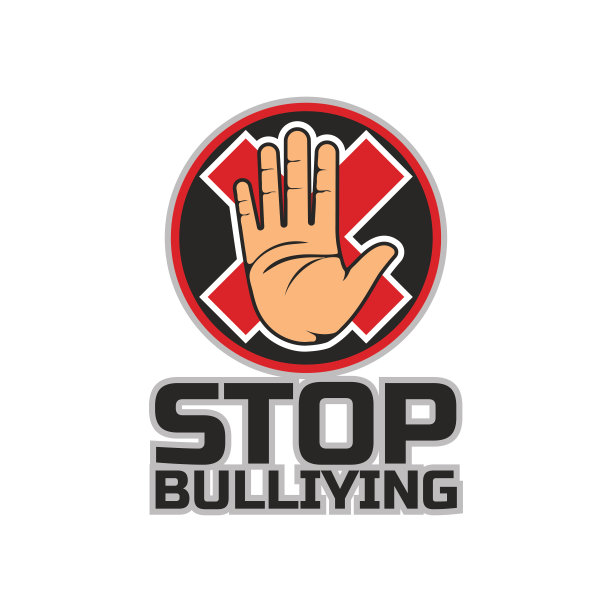 停止欺凌，无欺凌图标，矢量插图图片下载