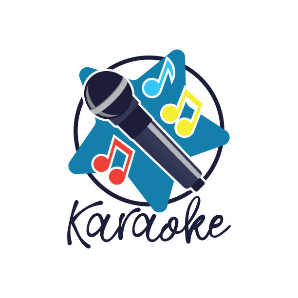 卡拉ok图标孤立的白色背景，矢量插图图片下载