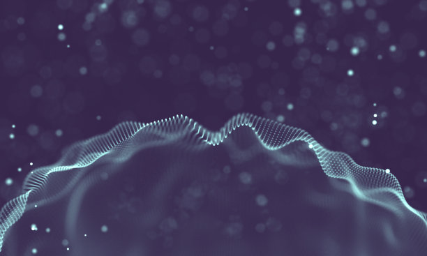 数据技术抽象未来插画。低聚形状与连接的点和线在黑暗的背景。3 d渲染。大数据可视化。图片下载