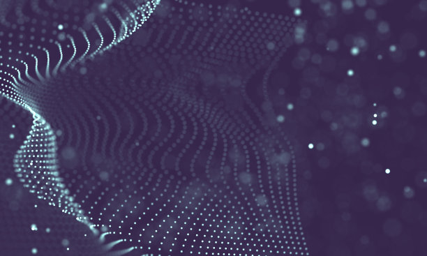 数据技术抽象未来插画。低聚形状与连接的点和线在黑暗的背景。3 d渲染。大数据可视化。图片下载