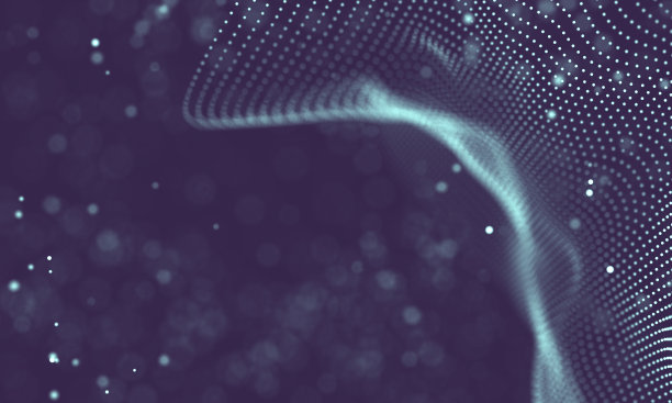 数据技术抽象未来插画。低聚形状与连接的点和线在黑暗的背景。3 d渲染。大数据可视化。图片下载