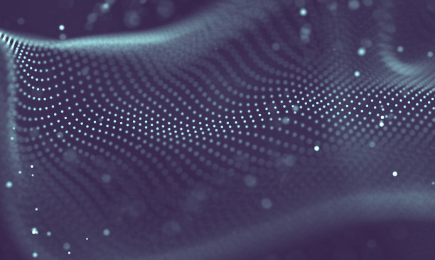 数据技术抽象未来插画。低聚形状与连接的点和线在黑暗的背景。3 d渲染。大数据可视化。图片下载