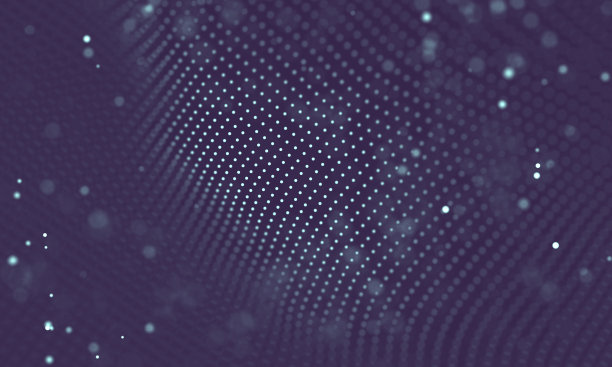 数据技术抽象未来插画。低聚形状与连接的点和线在黑暗的背景。3 d渲染。大数据可视化。图片下载