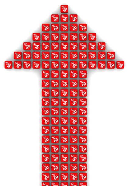 百分之六十的增长。由立方体构成的箭头符号图片下载