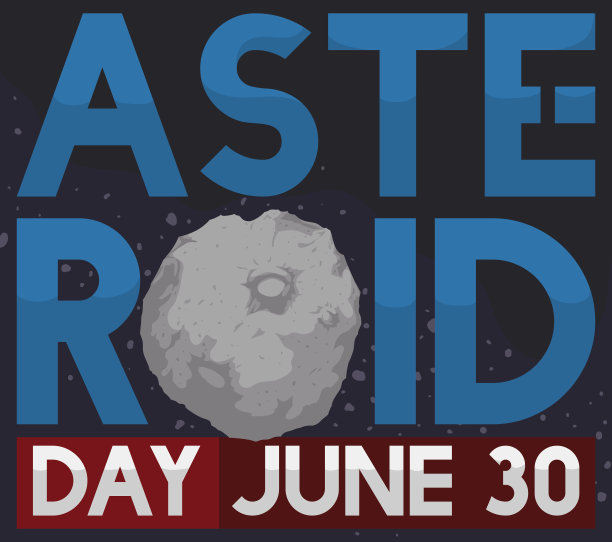 与小行星签约，庆祝6月30日的纪念日图片下载