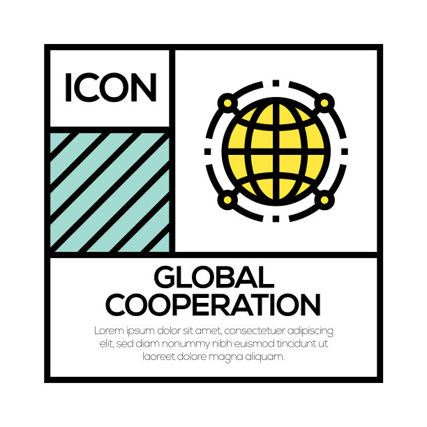 全球合作图标概念图片下载