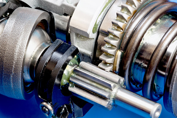 全框架工业背景-齿轮金属车轮在特写图片下载