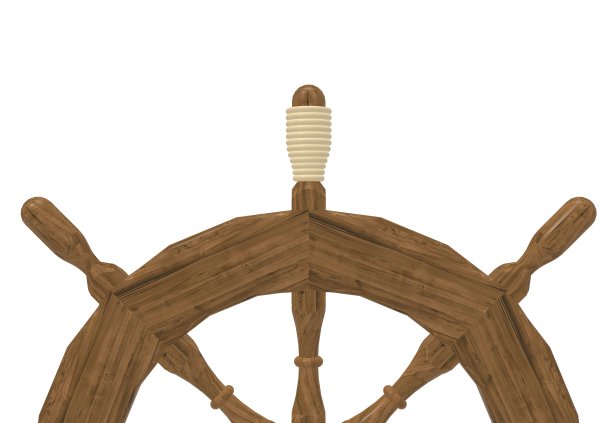 木材方向盘3D渲染图片下载