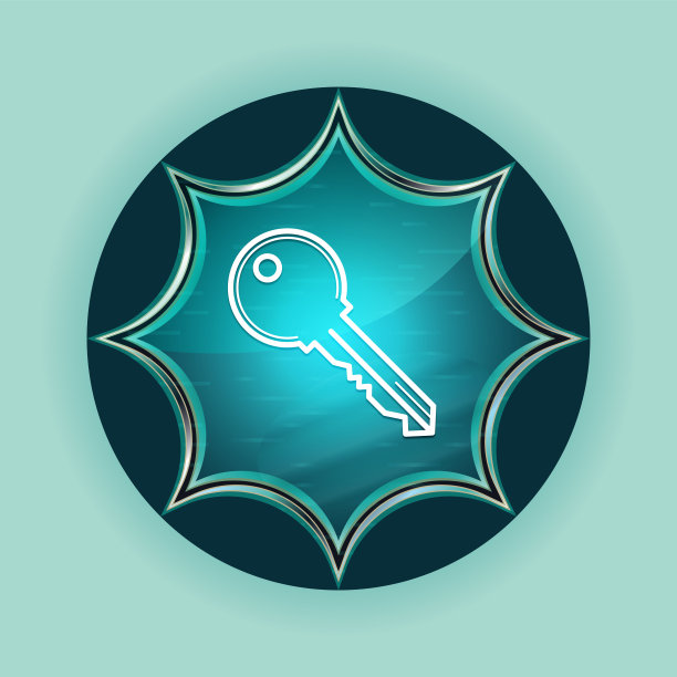 按键图标神奇的玻璃旭日蓝色按钮天空蓝色背景图片下载