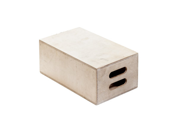 摄影工作室白色背景上的苹果盒子图片下载