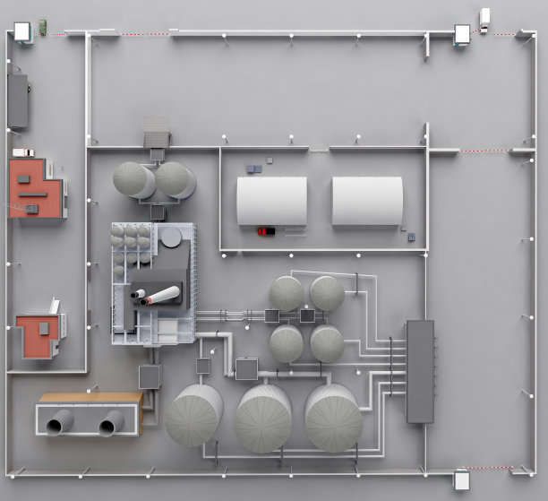工业厂房俯视图图片下载