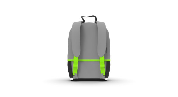 灰色背包孤立在白色3D渲染图片下载