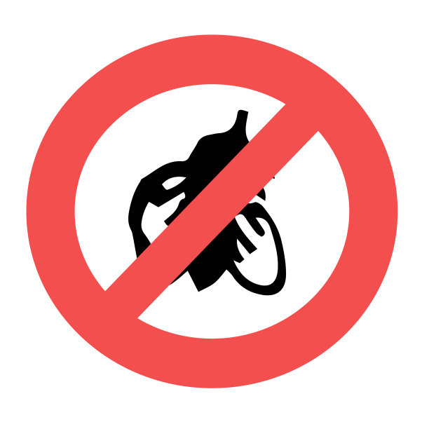 禁止标志。昆虫侧影在禁止红圈。禁止标志孤立在白色背景。矢量图标说明图片下载