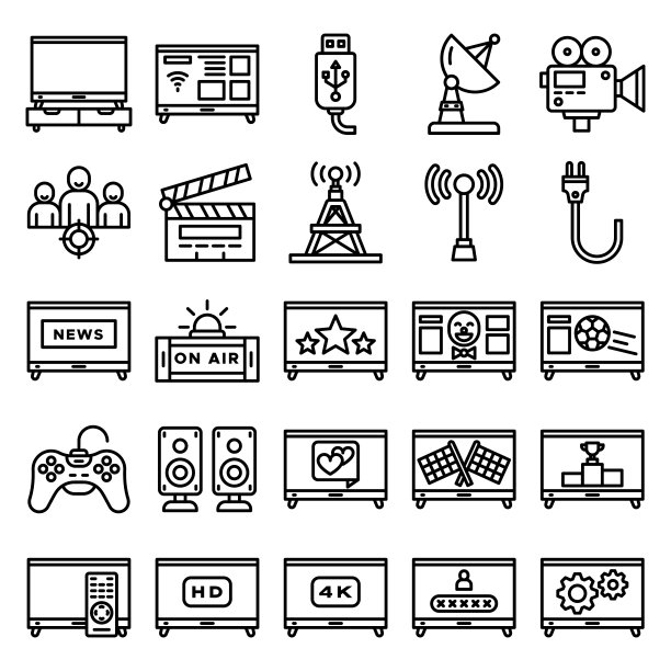 电视图标包图片下载