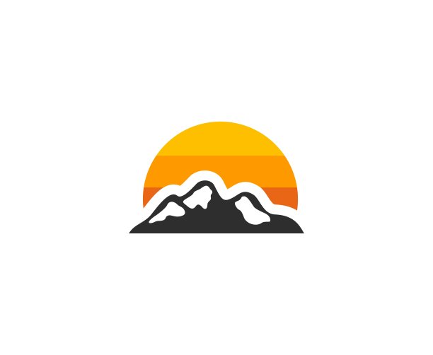 山太阳图标图片下载