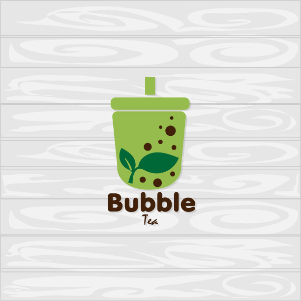 泡泡茶标志图标图形图片下载