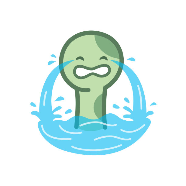 孤立在白色背景上的蛇卡通人物可爱，漂亮的蛇卡通人物可爱，剪贴画蛇蓝色可爱有趣，剪纸蛇吉祥物卡通绿色粉彩图片下载