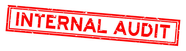 垃圾红色内审字方形橡胶印章白底图章图片下载