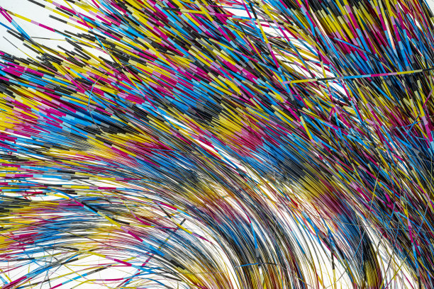 纸张在裁剪后在印刷过程中残留图片下载