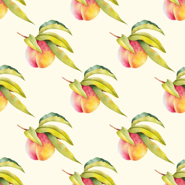 白色背景的桃树枝。图片下载