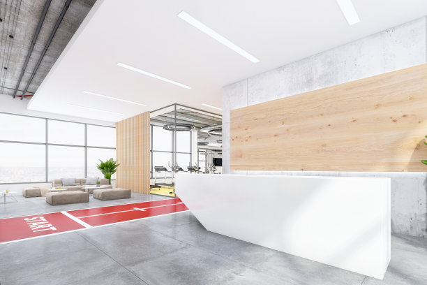 现代化健身中心内饰图片下载