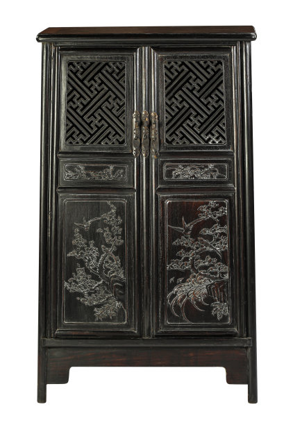 带有剪切路径的中国储物柜。图片下载