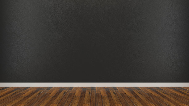 空房间墙面油漆混凝土木地板3d渲染纹理背景模板图片下载
