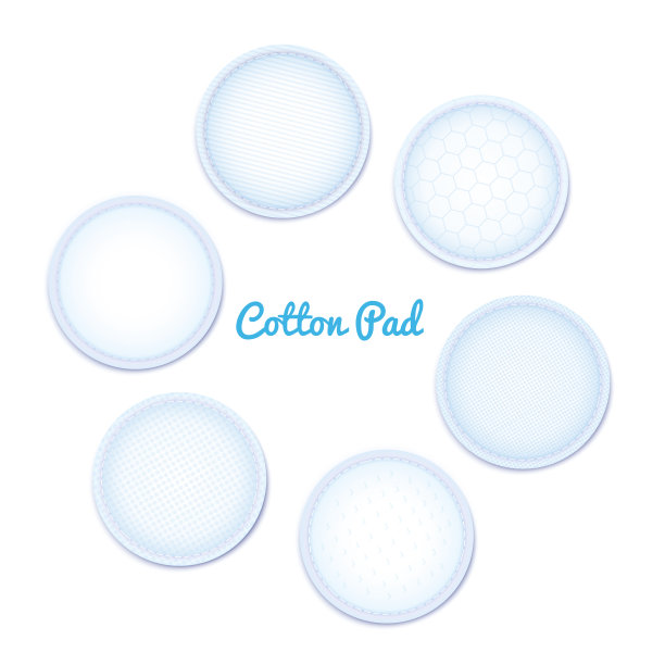 3d逼真柔软低过敏性棉垫女性卫生。图片下载