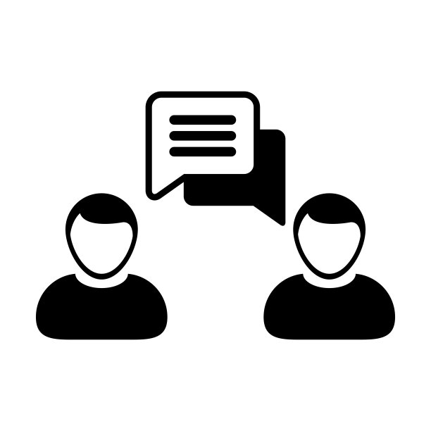 语音气泡图标矢量男性个人资料头像与聊天符号讨论和信息在平面彩色象形文字图片下载