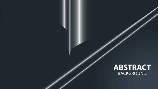 奢华的黑色背景。银色线条的图层和纹理背景。现代设计理念图片下载