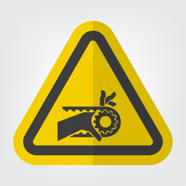 手缠带传动符号符号孤立在白色背景，矢量插图图片下载