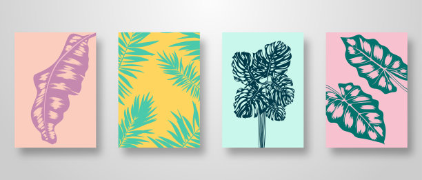 说明设置邀请卡叶子背景图片下载