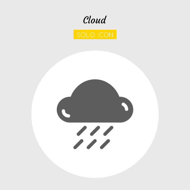 固体图标符号，天气预报气候，云，雨，风，孤立的平面剪影矢量设计图片下载