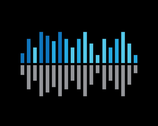 声波矢量图标插图设计图片下载