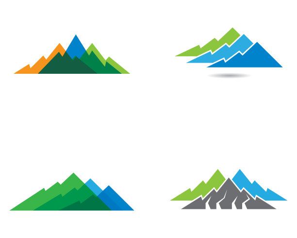 山矢量图标插图设计图片下载