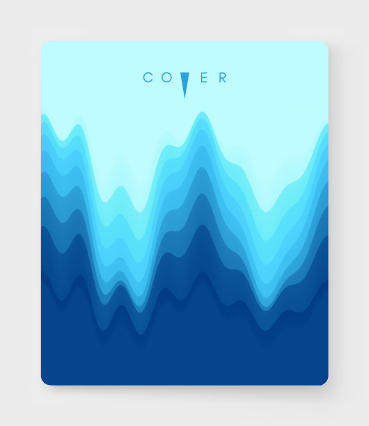 用颜色梯度覆盖设计模板。抽象的背景。现代模式。用于广告、营销、演示的三维矢量插图。图片下载