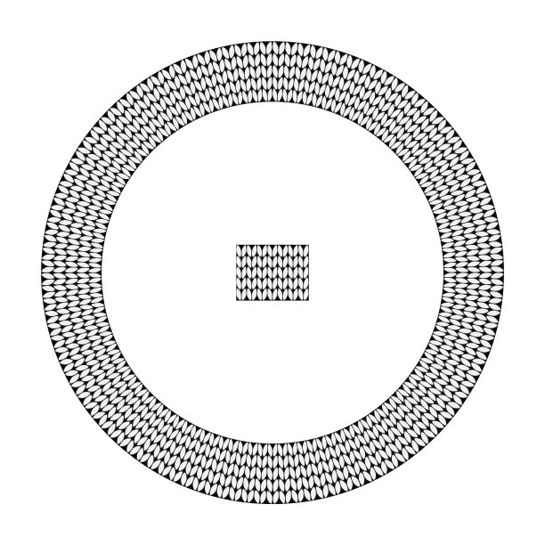 绣得好像手工十字绣的乌克兰民族图案。圆形装饰，民族风格，红色和黑色图片下载