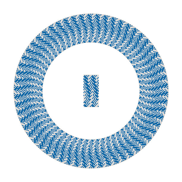 绣品不错，喜欢乌克兰族手工挑花图案。民族风格的蓝色圆形装饰图片下载