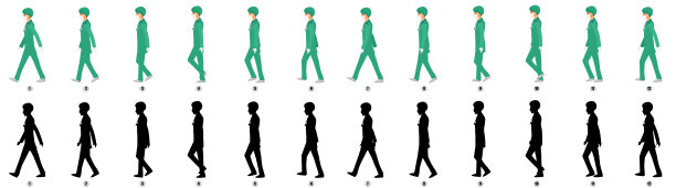 医生行走循环动画精灵表图片下载